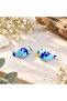 Handmade Murano Glass Blue Lovebird Beads (2 Pieces) - 2