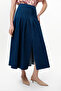Waist-Slit Regular Midi Skirt - 4