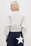 3 Thread Basic Zippered High Neck Crop Sweatshirt - 8