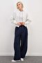 3 Thread Basic Zippered High Neck Crop Sweatshirt - 4