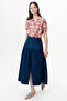 Waist-Slit Regular Midi Skirt