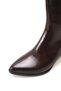 Lyra Gioia Women's Heeled Boots 0012600 Brown Wrinkled Patent Leather - 5