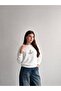 Bright Stone Embellished Bird Figured Relaxed Fit Women's Sweatshirt - 4