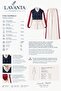 Navy Blue Ecru Design Double Suit - 5
