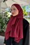 Monogram jacquard shawl - burgundy - 2