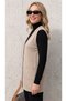 Stone-Embellished Steel Knitted Tricot Women's Vest - 2