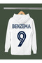 Karim Benzema Printed Cotton Long Sleeved 3-Yarn Hooded Sweatshirt
