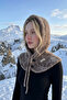 Buttoned Hooded Women's Neck Collar/Hat - 2