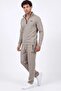 Men's Polo Collar Half-Zip Knit Sweater Set - 3