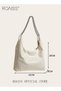 Women Single Shoulder Bag Versatile Commuter Handheld Bag with Large Capacity Chain Strap Tote Bag F - 6
