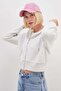 3 Thread Basic Zipper Hooded Sweatshirt - 7