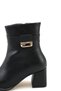 Aurora Flora Women's Pointed Toe Heeled Boots 0012021 Black Skin - 4