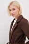 Belted Double-Breasted Collared Long Cashmere Coat - 7