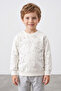 Patterned Text Printed Crew Neck Boys' Sweatshirt - 2