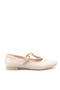 Rhea Amara Women's Ballerinas 0012801 Beige Wrinkled Patent Leather - 5