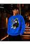 Men's Hooded Masked Figure Crew Neck Casual Regular Fit Sweatshirt