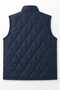 Navy blue large baklava fleece vest - 3