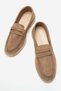 Saraçlı Loofer Women's Shoes Nude Suede - 5