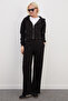 3 Thread Waist Tie Palazzo Sweatpants - 2