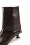 Mira Vera Women's Heeled Boots 0012603 Brown Wrinkled Patent Leather - 4