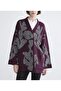 V-Neck Patterned Oversized Women's Knitwear Cardigan - 2