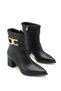 Maia Rosa Women's Pointed Toe Heeled Boots 0012018 Black Skin