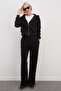 3 Thread Waist Tie Palazzo Sweatpants - 5