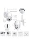 1080P Outdoor WiFi Security Camera, Pan Tilt Dome Surveillance with Two Way Audio, Motion Detection - 3