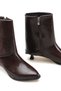 Mira Vera Women's Heeled Boots 0012603 Brown Wrinkled Patent Leather - 3
