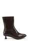 Lyra Gioia Women's Heeled Boots 0012600 Brown Wrinkled Patent Leather - 4