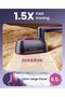 1200W Portable Travel Steam Iron, SI09 8s Fast Heat-Up; 2 in 1 Steamer Iron; Large Ceramic Panel; Compact Travel Size - 4