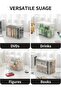 Clear Acrylic DVD Storage Organizer Boxes, 2Pcs Durable Disc Holder, Fits Up to 34 Cases Each, Stack - 4