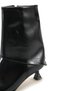 Mira Vera Women's Heeled Boots 0012603 Black Wrinkled Patent Leather - 4