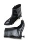Mira Vera Women's Heeled Boots 0012603 Black Wrinkled Patent Leather - 2