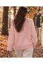 Pink Soft Yarn Crew Neck Knitwear Cardigan 713 - 4