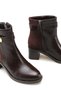 Aurora Alma Women's Heeled Boots 0012030 Brown Wrinkled Patent Leather - 3