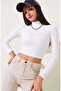 White Half-Thigh Crop Body - 2