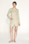 Dari women's soft and flexible fabric round neck body-fitting long sleeve khaki t-shirt