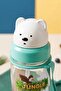 400 ml Teddy Bear Leak-Proof Children's Water Bottle with Strap and Straw - 3