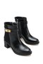 Aurora Alma Women's Heeled Boots 0012030 Black Wrinkled Patent Leather