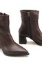 Aurora Flora Women's Pointed Toe Heeled Boots 0012021 Brown Skin - 4