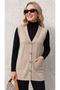 Stone-Embellished Steel Knitted Tricot Women's Vest