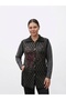 Plaid Rose Piqué Patterned Steel Knitted Women's Knitwear Vest Coat - 2