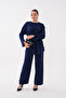Oysho Set with Slit Sleeves and Waist-Tie - 4