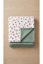100% Cotton Cherry Patterned Baby Duvet Cover Set - 3 Piece Crib Sleeping Set with Sheets & Pillows - 4