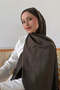 Monogram jacquard shawl - khaki - 2