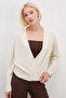 Double-Breasted Collar Casual Knitwear Cardigan - 2