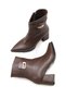 Aurora Flora Women's Pointed Toe Heeled Boots 0012021 Brown Skin - 3