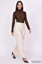 High Waist Belted Wide Leg Regular Pants - 5