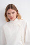 Poplin Shirt with Side Buttons - 2